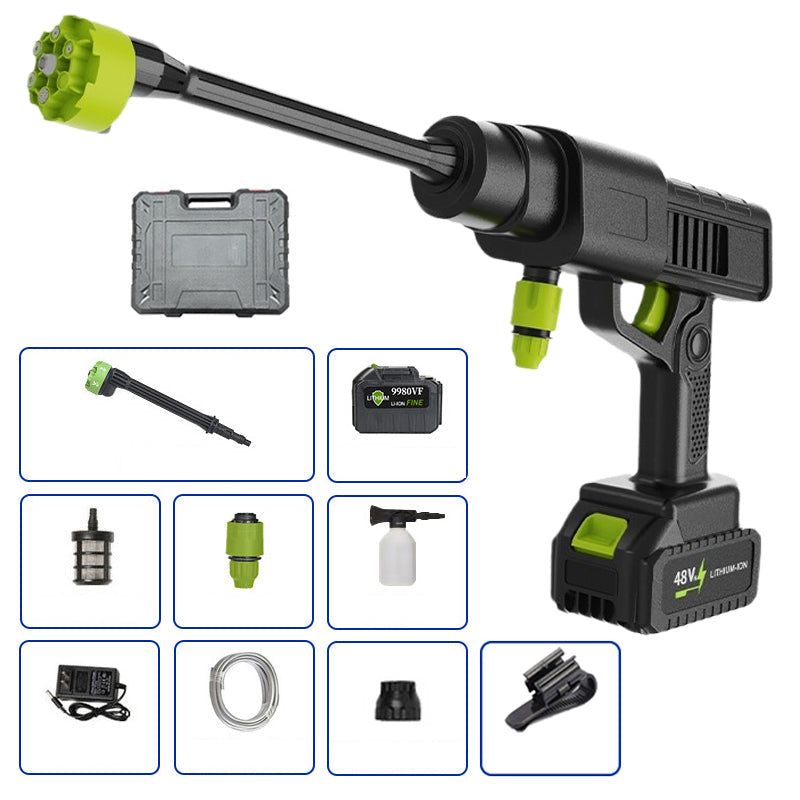 🚗💦Father’s Day Gift👨👧👦Cordless Pressure Washer and Single Port Charger Base, Bottle Portable Washer for Car,Home Cleaning & Garden Watering fathersdaygift