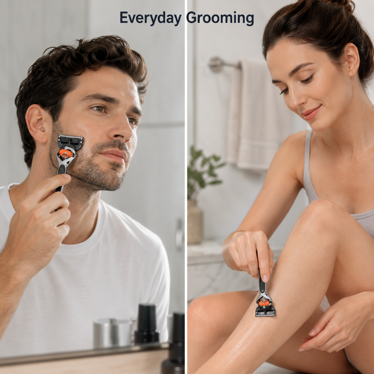 🔥Hot Sale 50% OFF 🎁6-Layer Pivoting Razor Refill Set + Handle – Ultra-Sharp Stainless Blades for Smooth Shave