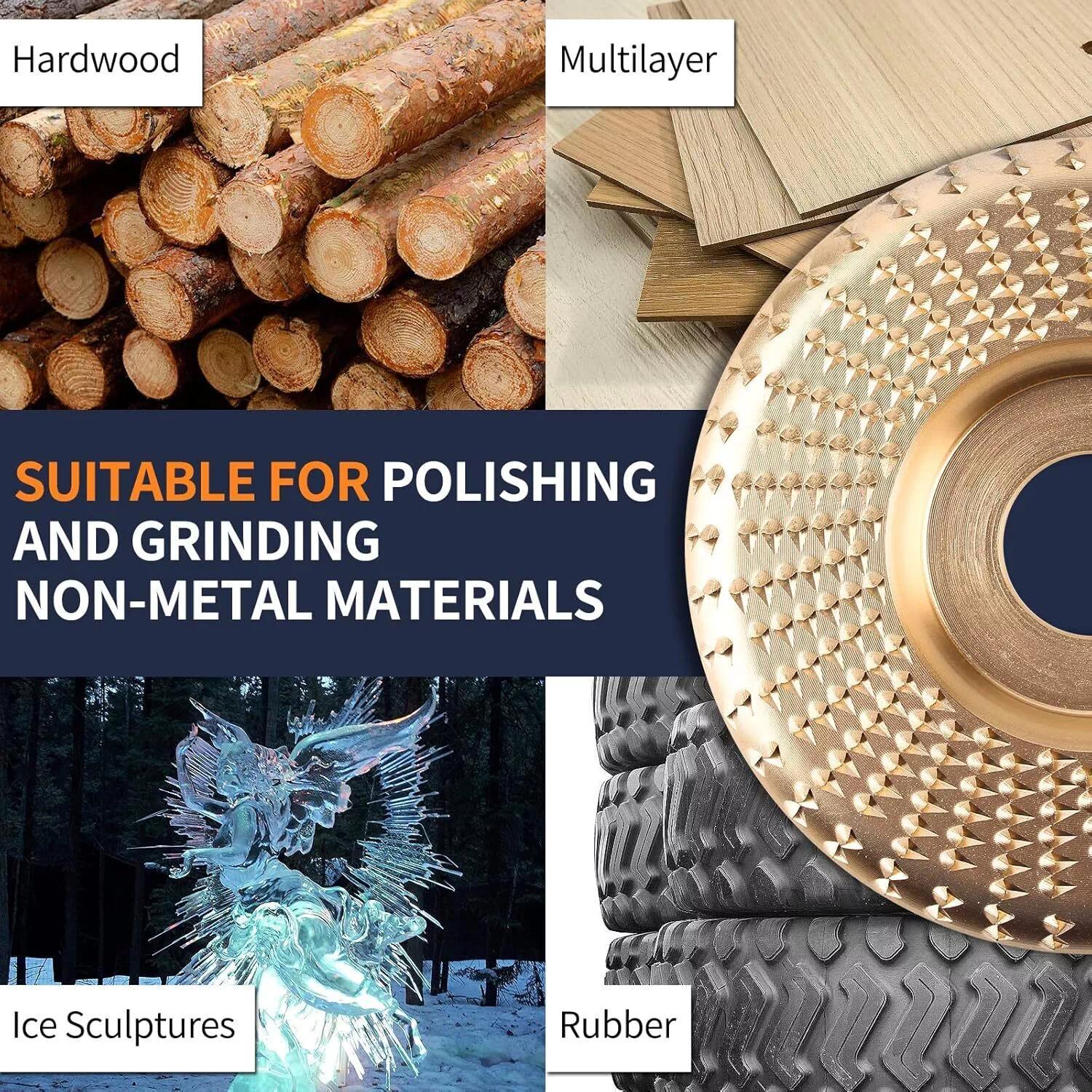 🔥 3PCS 4" Wood Carving Disc Set — The Ultimate Woodworking Game-Changer