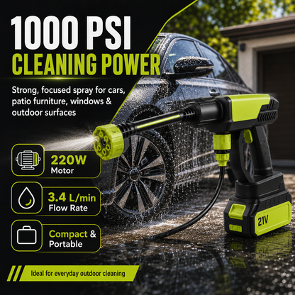 Cordless Pressure Washer and Single Port Charger Base, Bottle Portable Washer for Car,Home Cleaning & Garden Watering