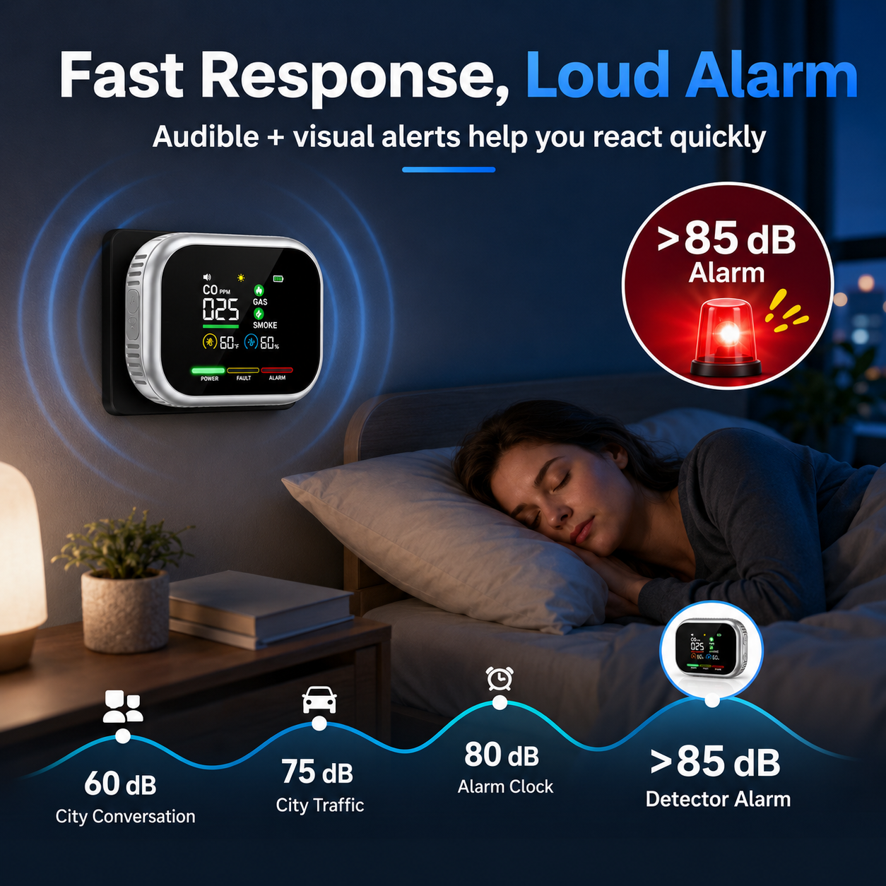 Six-in-one monitoring functions