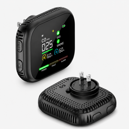 Portable Multi-Gas Alarm with LCD Display & Battery Backup
