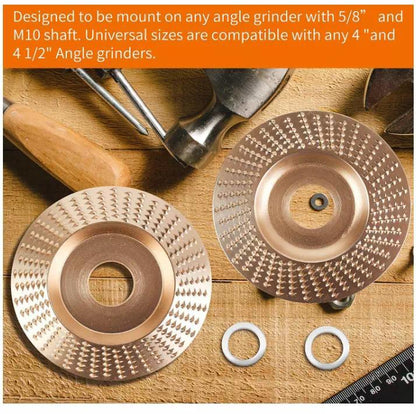 🔥 3PCS 4" Wood Carving Disc Set — The Ultimate Woodworking Game-Changer
