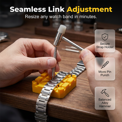 🔥⌚ Stop paying $50 for a simple strap swap. This 72-piece kit does it ALL – band changes, link adjustments, even back removal. No scratches. No fuss. 😎🔧